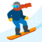 Snowboarder emoji on Google